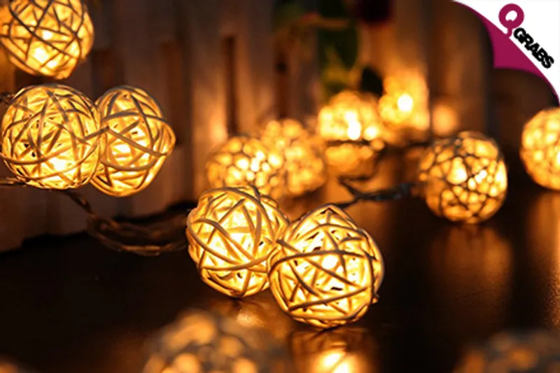 For QR39 Shine On with Solar-Powered OR Battery Powered LED String Lights! (Up to QR69 Value)